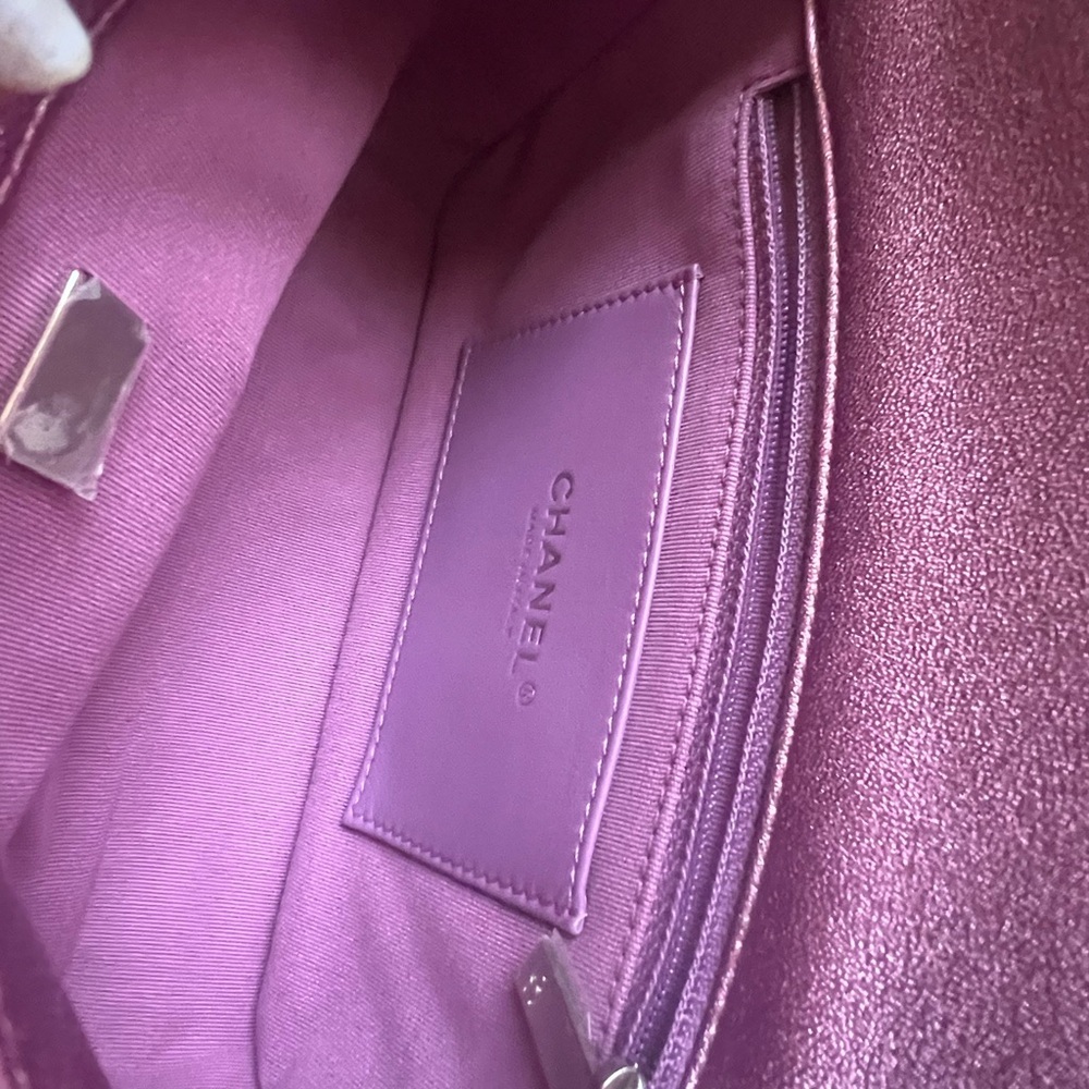 🔥Unique Rare🔥💗💗Chanel Metallic Pink Flap Bag - Picture 10 of 16